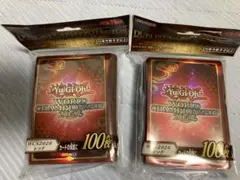 遊戯王wcs2026 スリーブ 赤 100枚入り2セット - メルカリ