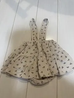 チェリー柄コーデュロイフリルスカート　monbebe