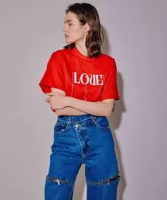 SELENAHELIOS LOVE プリントTシャツ レッド　メゾンスペシャルのサムネイル