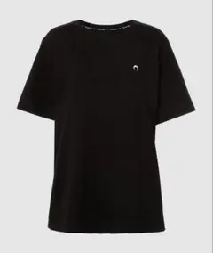 MARINE SERRE 半袖Tシャツ 黒 MARINE SERRE（マリーンセル） マリーン セル Tシャツ Moon Logo