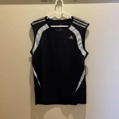 adidas ノースリーブタンクトップ ブラック