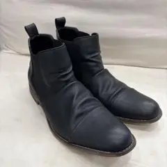 ジーノ　黒サイドゴアブーツ 28センチ