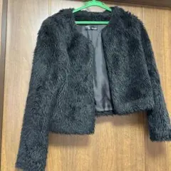 RESEXY 黒 ファーコート ノーカラー