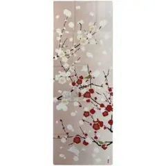 絵手ぬぐい【紅白梅とぼたん雪】濱文様 春ウォールデコ 2月 玄関 壁飾り 新品のサムネイル