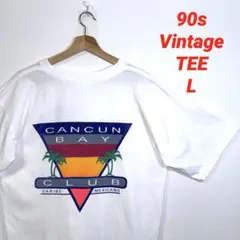 90s vintage レトロ　海　クラブ　夏　メキシコ　Tシャツ　L