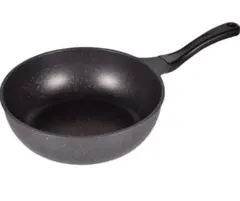 パール金属 炒め鍋 28cm ガス火専用 深型 フライパン ストロングマーブル