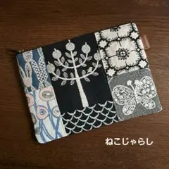 ミナペルホネン☆ハンドメイド☆ポーチ☆大きめ☆２０cm