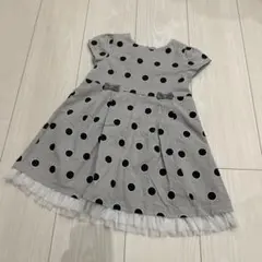 BeBe ドット柄 ワンピース 100