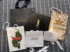 紙袋セット(Dior イヴ・サンローラン　クレドポードーテ　CLARINS)