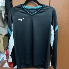 MIZUNO Vネック 長袖シャツ ブラック Lサイズ