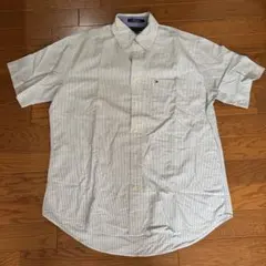 TOMMY HILFIGER ストライプ半袖シャツ S