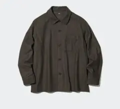 ブラッシュドツイルオーバーシャ　UNIQLO　ユニクロ　Mサイズ　未使用