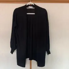 NATURAL BEAUTY BASIC ブラック 長袖カーディガン M
