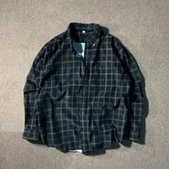 00s OLD UNIQLO コーデュロイ ボタンダウン チェックシャツ 長袖