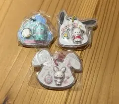 【匿名発送】サンリオキャラクターズ パッケージチャーム＆チョコボーロ　3個セット