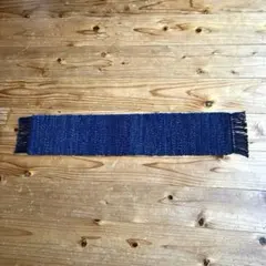 裂織り　蚊絣ランナー　裂織