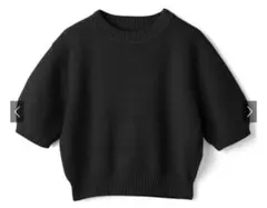 GRL パフスリーブニット 半袖ニット ブラック L 新品タグ付き 黒