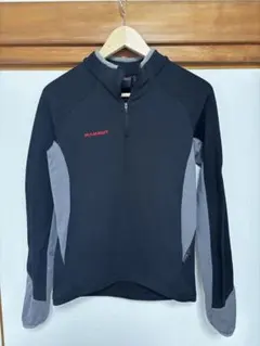 MAMMUT ポーラテック フリース ハーフジップ 黒 グレー