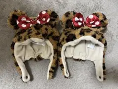 ディズニー 子供用ヒョウ柄帽子 52㎝、48㎝