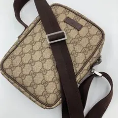 未使用級✨GUCCI GG総柄 ショルダーバッグ PVCレザー 金具ロゴ - メルカリ