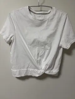 H&M トレーニング用ホワイトショートTシャツ Ｌのサムネイル