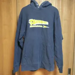 【ア ベイシングエイプ】 初期タグ　プルオーバーフーディ　ネイビー系　Lサイズ