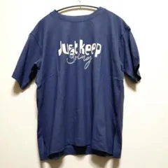 新品タグ付き　Samansa Mos2 blue ロゴTシャツ 接触冷感のサムネイル