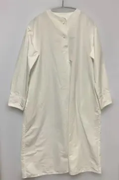 無印良品　和紙混　シャツワンピース