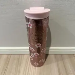 スタバ　SAKURA2026ステンレスボトルメタリックライトピンク473ml