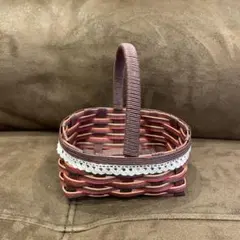 ハンドメイド　クラフトかご