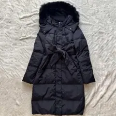 ルイルエブティック 2way ダウンコート フォックスファー Sサイズ リボン