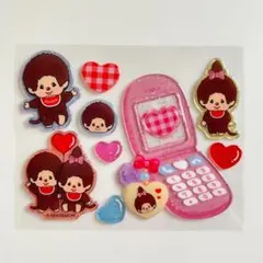 【正規品】平成ハッピーフォン モンチッチ シール おすそ分け