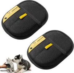 【2個セット】毛取りグローブ らくらく抜け毛グローブ グルーミング メッシュ