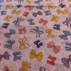 ラスト！ 生地 リボン 約110×67 【最終価格】