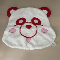 AAAえ〜パンダ　もこもこルームマット　赤