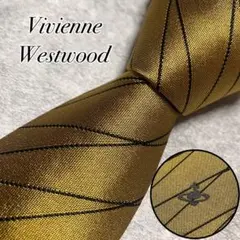 未使用に近い　ヴィヴィアンウエストウッド　ネクタイ　光沢感　オーブ　イタリア製