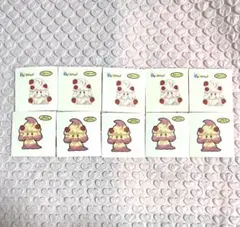 ポケモンパン　デコキャラシール　マホイップ　ルビーミックス　季節　10枚