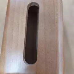 木製ティッシュボックス ブラウン
