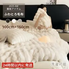 ふわとろ毛布 もこもこ 毛布 ハーフサイズ ブランケット ひざ掛け 静電気防止