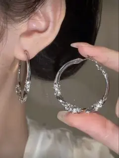 フープピアス シルバー