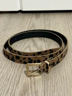 NICE CLAUP/ヒョウ柄/ベルト/7段階調整可能