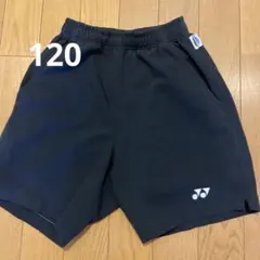 YONEX 黒 ショートパンツ サイドポケット付き　120