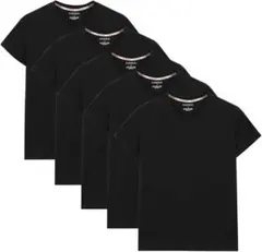 5枚組❤️Vネック Tシャツ インナーシャツ メンズ 肌着 無地 防菌防臭 綿 M