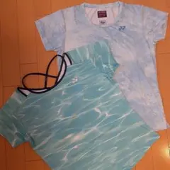 【美品】YONEX レディーステニス ゲームシャツ Lサイズ 2枚セット