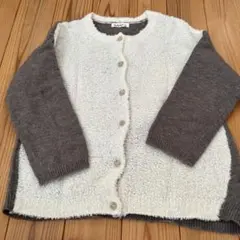 SM2 アイボリー・ブラウン 長袖カーディガン