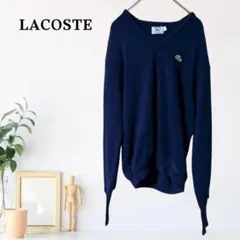 zA98【L】ラコステ IZOD LACOSTE ニット 長袖 ワンポイントのサムネイル