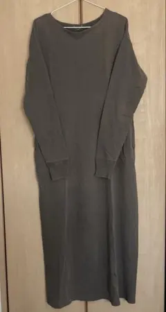 Deuxieme Classe earth color ワンピース　ロング長袖