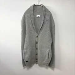 ▪️ラコステ　LACOSTE ショールカラーカーディガン　カシミヤ混　グレー　2のサムネイル