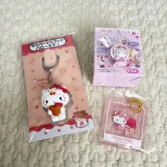 サンリオ ハローキティ トレーディングマスコットストラップ2 など3点セット