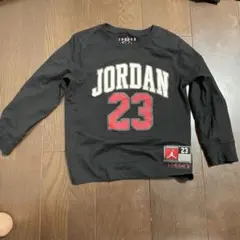 Jordan 長袖カットソー 7Y ブラック　120cm